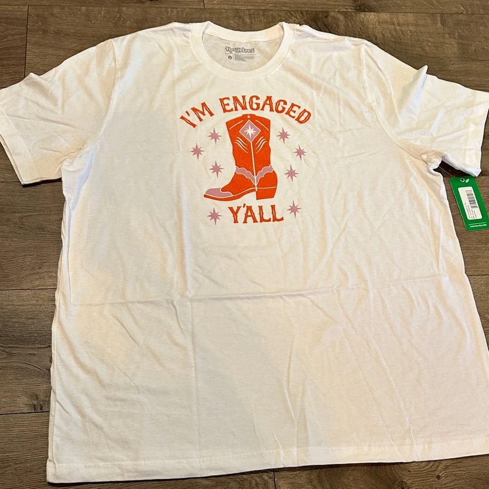 I’m Engaged Y’all 👢, Tipsy Elves shirt - Picture 3 of 7